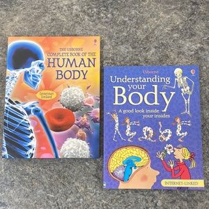 Usborne Complete Book of the Human Body and Understanding your Body, set of two